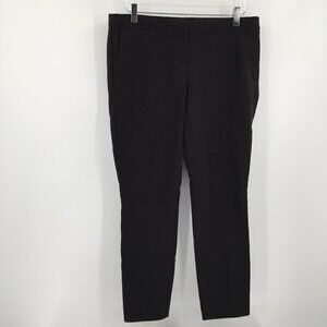 Katherine Barclay Montreal black brocade pants trousers cropped 10